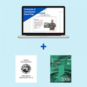 Product Image Indiana Plumbing Contractor & Journeyman Course and Book Exam Prep Package