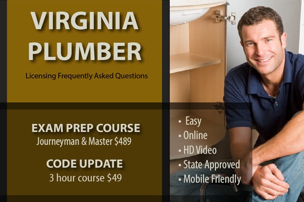 Virginia Plumbing Licensing Frequently Asked Questions