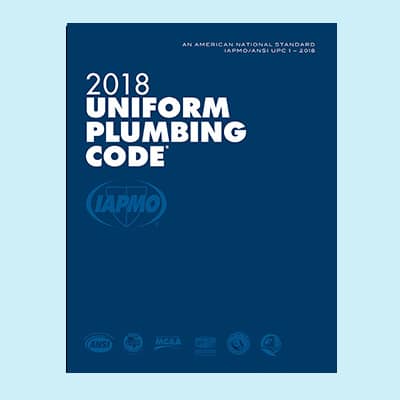 Uniform Plumbing Code 2018